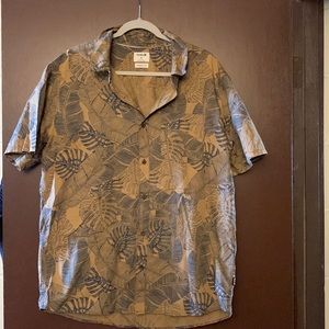 Mens Hurley Monstera Collar Shirt